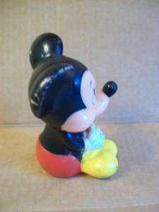 Vintage Sitting Mickey Mouse Squeaky Toy  
