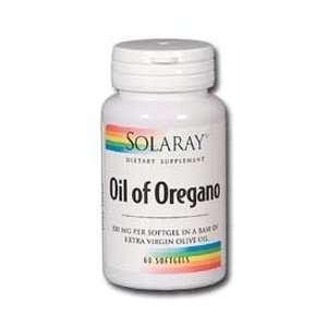 Solaray In Extra Virgin Olive Oil Base Oil of Oregano 60 Softgels, 150 