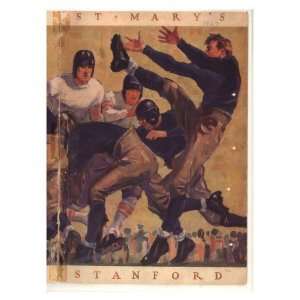  Stanford vs. St Marys, 1927 Sports Giclee Poster Print 