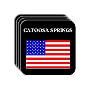  US Flag   Catoosa Springs, Georgia (GA) Set of 4 Mini 