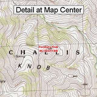  USGS Topographic Quadrangle Map   Porphyry Peak, Idaho 