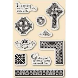  Inkadinkado Lg Repositionable Stamp Celtic Style