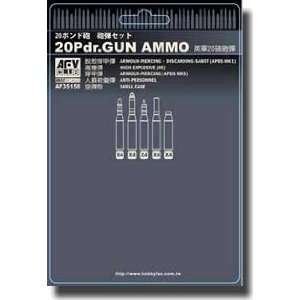  British 20 Pounder Gun Ammo 1 35 AFV Club Toys & Games