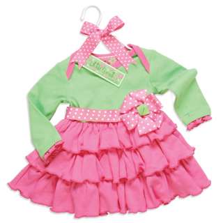   Baby RUFFLE DRESS WITH FLOWER 167515 Little Sprout Collection  