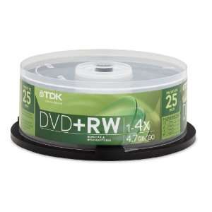  TDK Electronics DVD+R47WMFCB25 DVD+R 16X Compatible DVD+R 