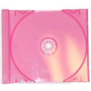  10 Transparent Pink Colored Replacement CD Trays / Inserts 