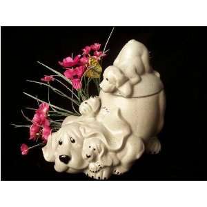  Quarry Critters   Stoneware Dog Cookie Jar