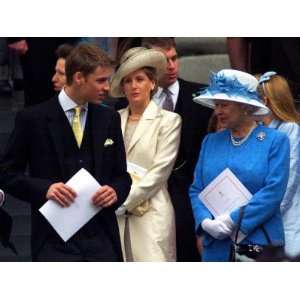  Prince William talking to his grand mother Queen Elizabeth 