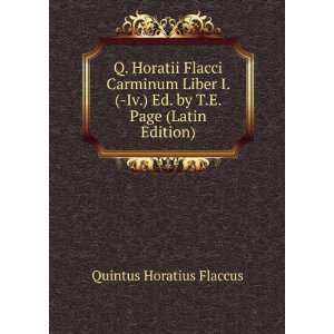   Page (Latin Edition) Quintus Horatius Flaccus  Books