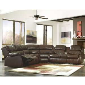  DuraBlend Cafe Reclining Sectional by Ashley Furniture 