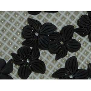    Matte Black Lucite Viola Flower Beads Arts, Crafts & Sewing