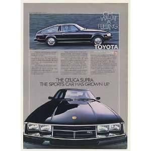  1980 Toyota Celica Supra Sports Car Has Grown Up Print Ad 