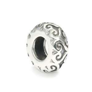   Story Troll Bead in 925 Sterling Silver   Celtic Heart Design Jewelry