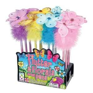   Geddes Flutter & Floral Springy Pen 12 Pack (67031)