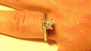 CHEAP .74 Carat Princess Cut Diamond Ring. Never Worn  