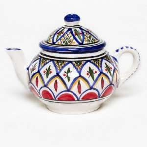  Tunisian Ceramic Tabarka Teapot