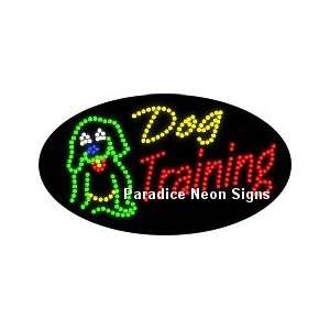  Dog Training LED Sign (Oval)