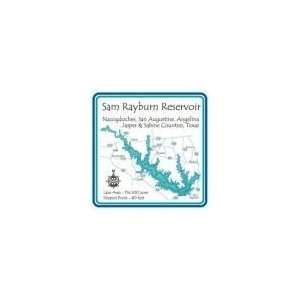  Sam Rayburn Reservoir 4.25 Square Absorbent Coaster 