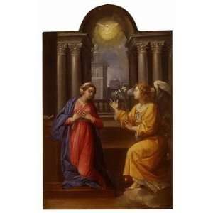  12X16 inch Cesari Giuseppe The Annuciation c1600 Canvas 