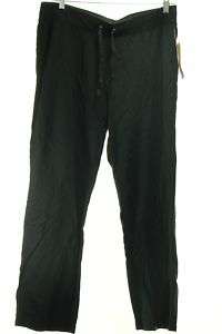 Oleg Cassin Casual Tie Up Front Pants Misses XL Black  