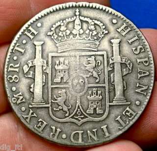 DETAILED 1808 SPANISH COLONIAL 8 REALES DOLLAR  