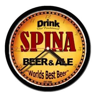  SPINA beer and ale cerveza wall clock 