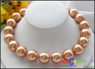   shell pearl huge 17 20mm round champagne southsea shell pearl necklace