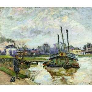     Armand Guillaumin   24 x 20 inches   Laundry Boat at Charenton