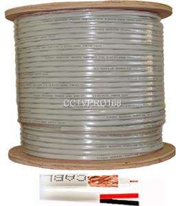 3x1000 ft RG59 Siamese CCTV Cable Video & Power UL  