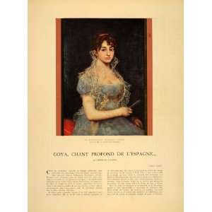 com 1938 Article Francisco Goya Spanish Paintings Portrait Spain Art 