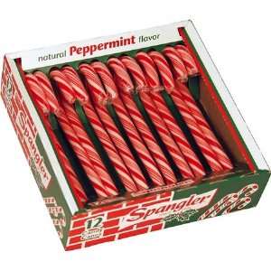 Spangler Peppermint Candy Canes 12 pieces 3 Count  