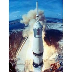  Apollo 11 Spacecraft Lifting Off Launch Pad at Cape 