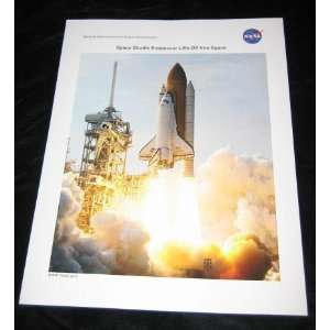  Nasa Space Shuttle Endeavour Lifts Off Into Space Picture Print STS 