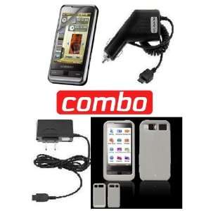  Samsung Omnia i900 combo Clear silicon skin + chargers 