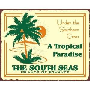  South Seas Paradise Vintage Metal Art Retro Tin Sign