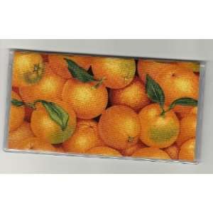  Checkbook Cover Oranges 