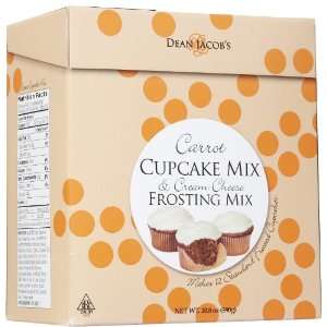 Dean Jacobs Carrot Cake Cupcake Mix w/ Cream Cheese Frosting, 20.8 oz