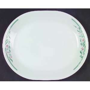  Corning Rosemarie Oval Serving Platter, Fine China 