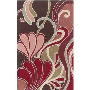  Zuna Collection Contemporary Floral Hand Tufted Wool Area 