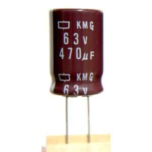 16pcs Nippon Chemi Con KMG 470uF 63v 105c Radial Electrolytic 