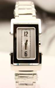 CERRUTI 1881 PETRA RECTANGLE STAINLESS STEEL WATCH NEW  