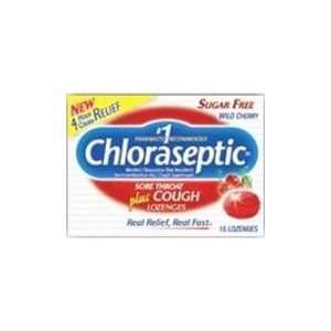  Chloraseptic sore throat sugar free lozenges, wild cherry 
