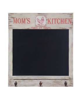 FRENCH COUNTRY Moms Kitchen CHALKBOARD Memo Board Wall Decor w/ 3 
