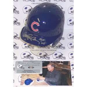 Ryne Sandberg Hand Signed Chicago Cubs Mini Helmet  Sports 