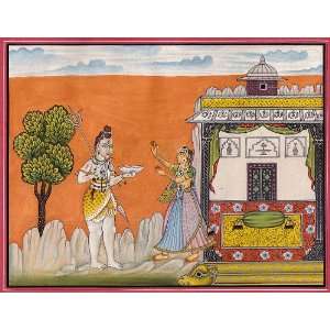  Parvati Chiding Shiva (A Folio illustrating one of the 