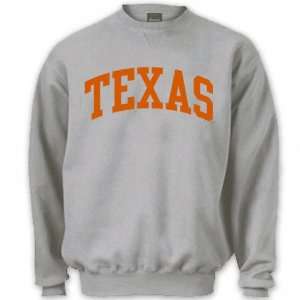  Texas Longhorns Grey Tradition Crewneck Sweatshirt Sports 
