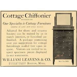  1907 Ad Cottage Chiffonier William Leavens Furniture 