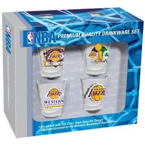 Los Angeles Lakers 2010 NBA Champions 4 Pack Shot Glass Set   
