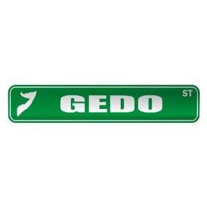   GEDO ST  STREET SIGN CITY SOMALIA