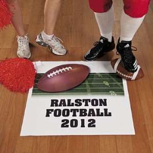  Personalized Football Floor Cling   Party Decorations & Floor 